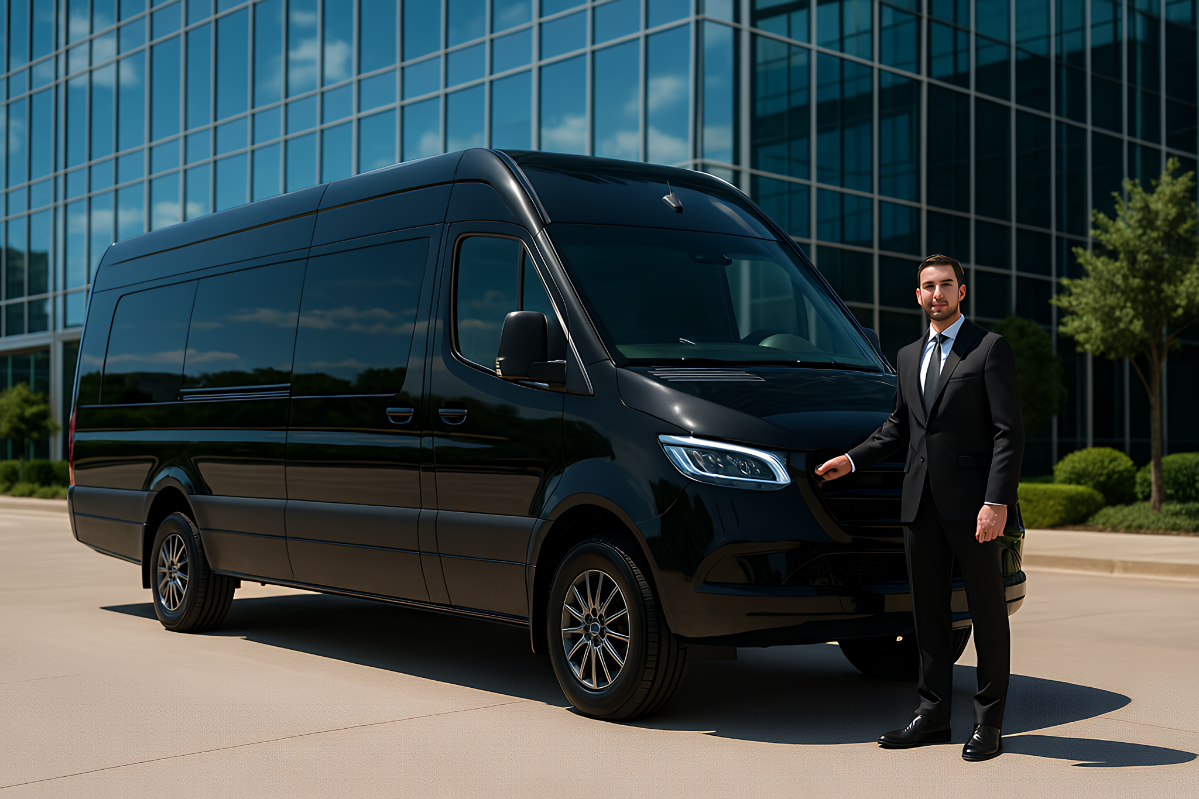 EMT Limo Executive Sprinter Van Dallas group transportation