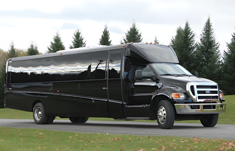 31 passenger executive bus – EMT Limo corporate group transportation Dallas